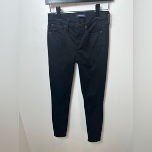 J.Crew Women's Black Toothpick Skinny Jeans Size 24 Denim Mid Rise